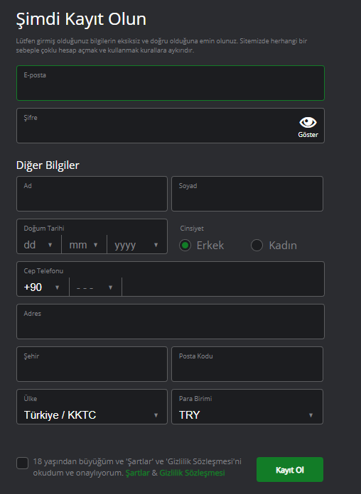 Bets10 Kayıt Ol